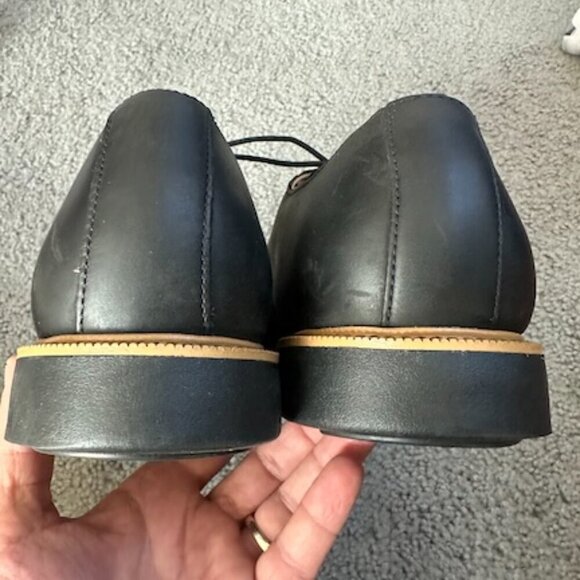 Cole Haan Great Jones Plain Toe Oxford C22001 Black Leather Sz 10 M - NWOB